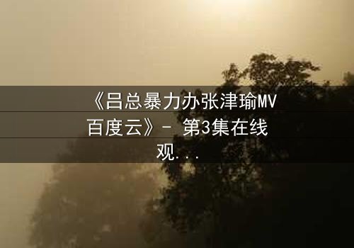 《吕总暴力办张津瑜MV百度云》- 第3集在线观看 - 揭秘权力与情感的终极博弈